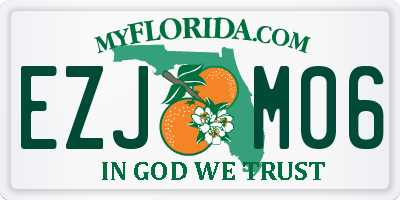 FL license plate EZJM06