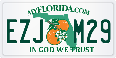 FL license plate EZJM29