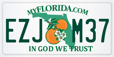 FL license plate EZJM37