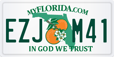 FL license plate EZJM41