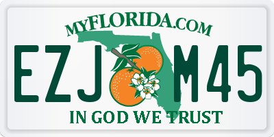 FL license plate EZJM45