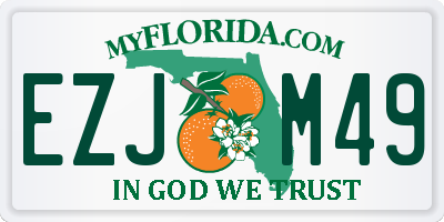 FL license plate EZJM49