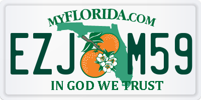 FL license plate EZJM59