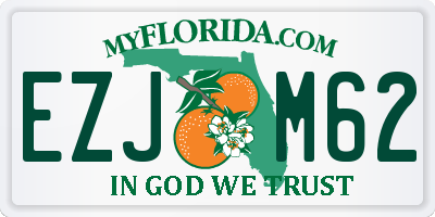 FL license plate EZJM62