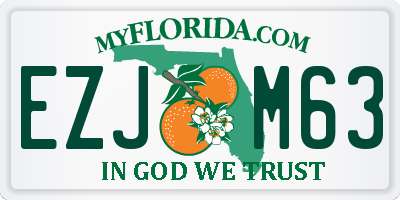FL license plate EZJM63