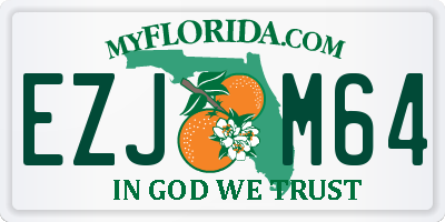 FL license plate EZJM64