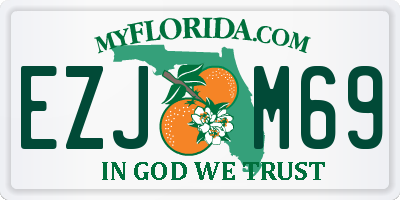 FL license plate EZJM69