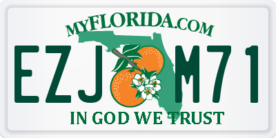 FL license plate EZJM71