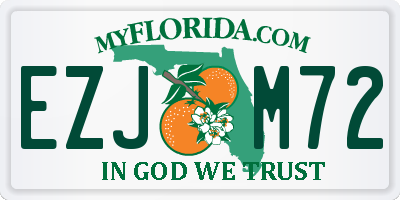 FL license plate EZJM72