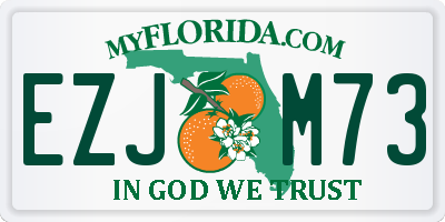 FL license plate EZJM73