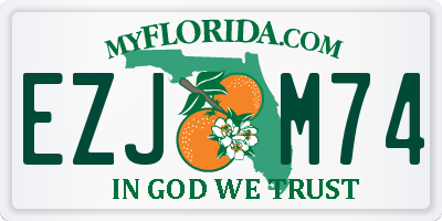 FL license plate EZJM74