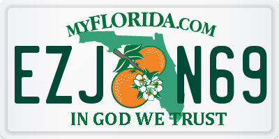 FL license plate EZJN69