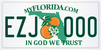 FL license plate EZJO00