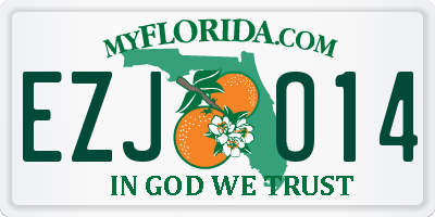 FL license plate EZJO14