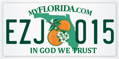 FL license plate EZJO15