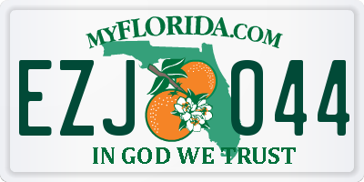 FL license plate EZJO44