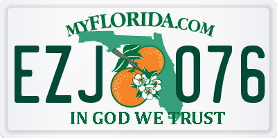 FL license plate EZJO76