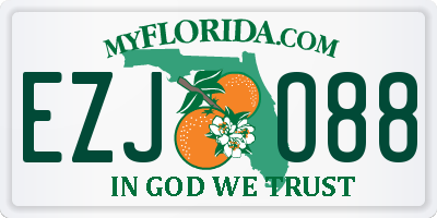 FL license plate EZJO88