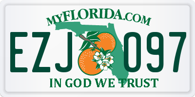 FL license plate EZJO97