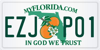 FL license plate EZJP01