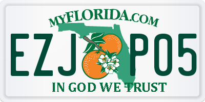 FL license plate EZJP05
