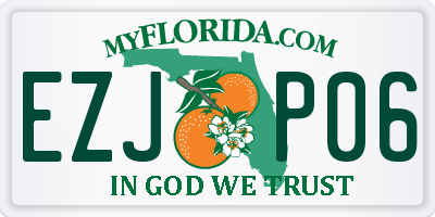 FL license plate EZJP06