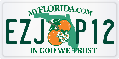 FL license plate EZJP12