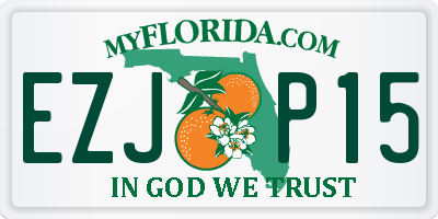 FL license plate EZJP15