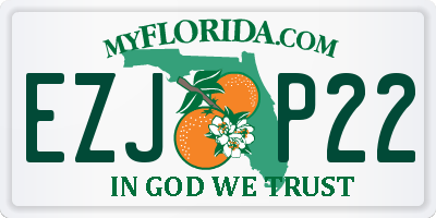FL license plate EZJP22
