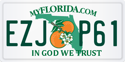 FL license plate EZJP61