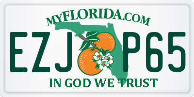 FL license plate EZJP65