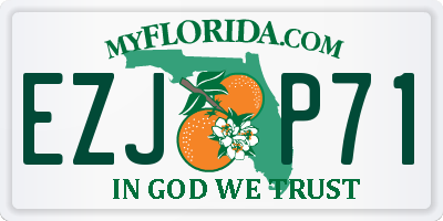 FL license plate EZJP71