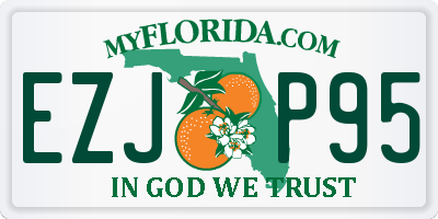 FL license plate EZJP95