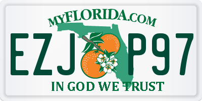 FL license plate EZJP97