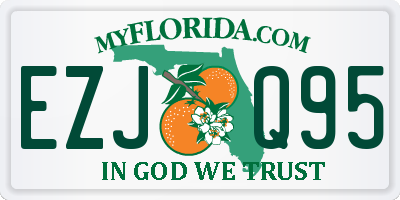 FL license plate EZJQ95