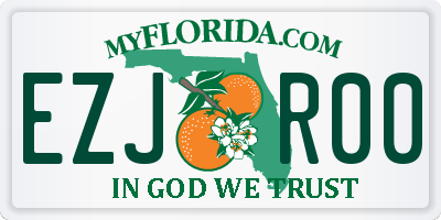 FL license plate EZJR00