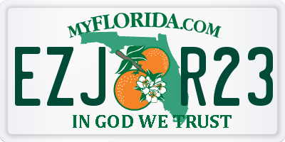 FL license plate EZJR23