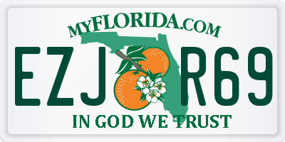 FL license plate EZJR69