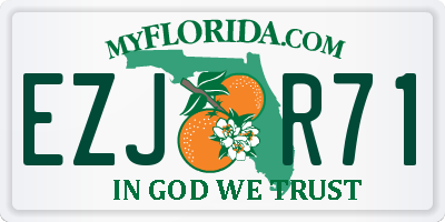 FL license plate EZJR71