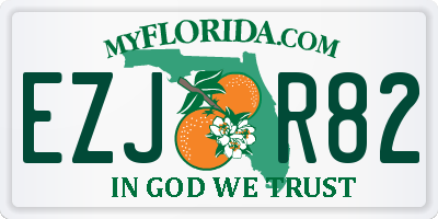 FL license plate EZJR82