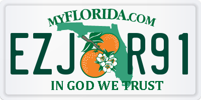 FL license plate EZJR91