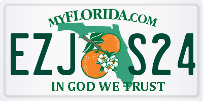 FL license plate EZJS24