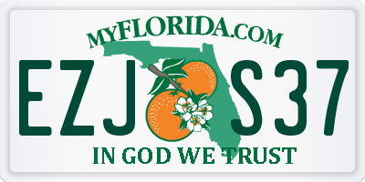FL license plate EZJS37