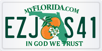 FL license plate EZJS41