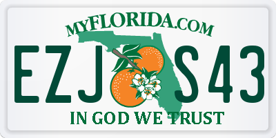 FL license plate EZJS43