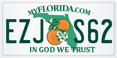 FL license plate EZJS62