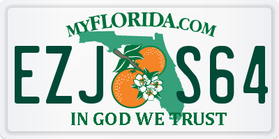 FL license plate EZJS64