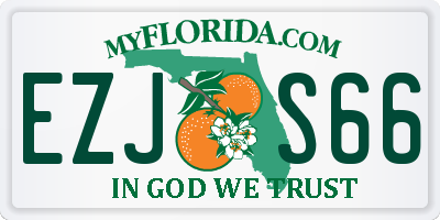 FL license plate EZJS66