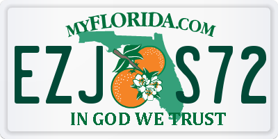 FL license plate EZJS72