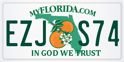 FL license plate EZJS74